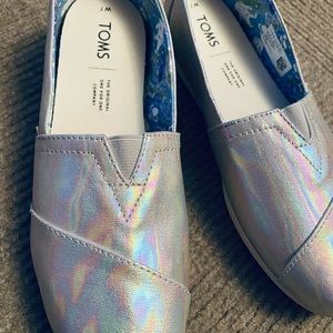 Toms Women's Alpargata Pearlized Metallic Slip-Ons